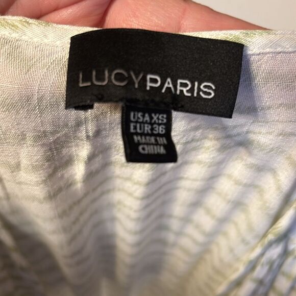 Lucy Paris Tiered V-Neck Midi Dress XS - Picture 2 of 6